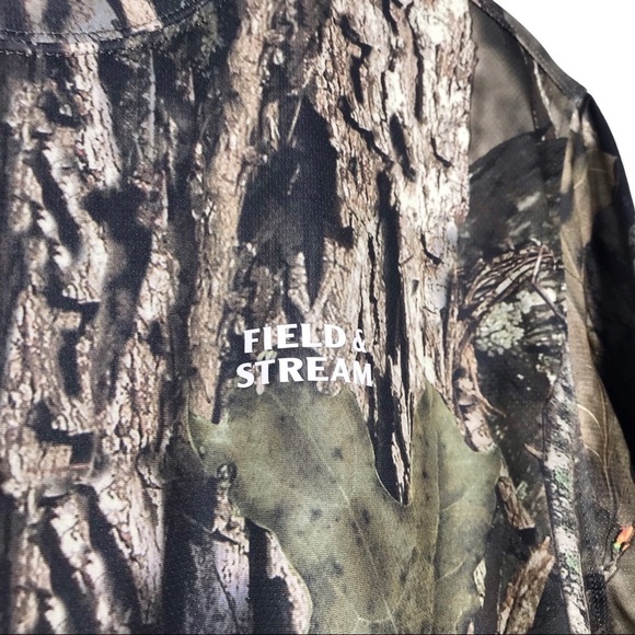 FIELD AND STREAM Real Tree Camo Print Short Sleeve Top M - Picture 3 of 6